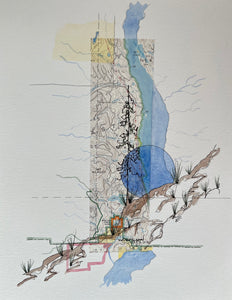 Topographic Map Art - WEAVER CREEK PARK