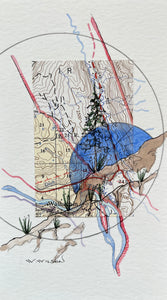 Topographic Map Art - WALHACHIN