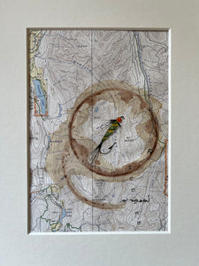 Topographic Map Art - PREMIER LAKE