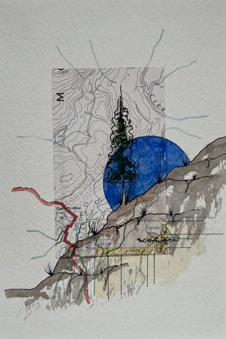 Topographic Map Art - KIMBERLEY CREEK, BC
