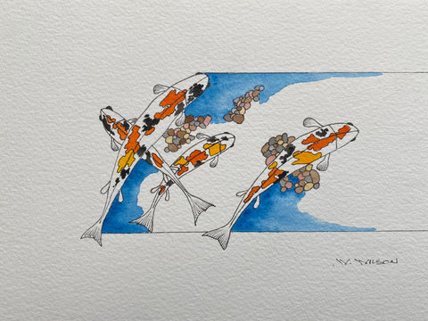 Swimming Koi