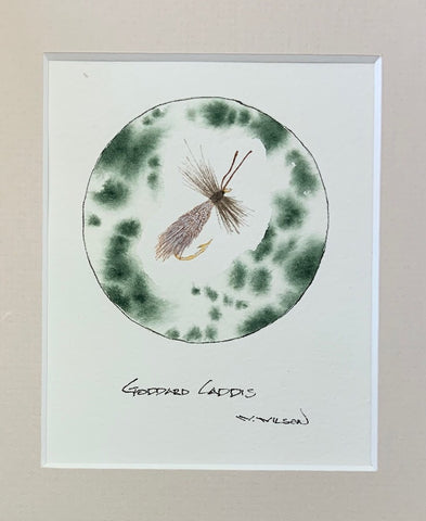 Goddard Caddis 4”w X 5”h
