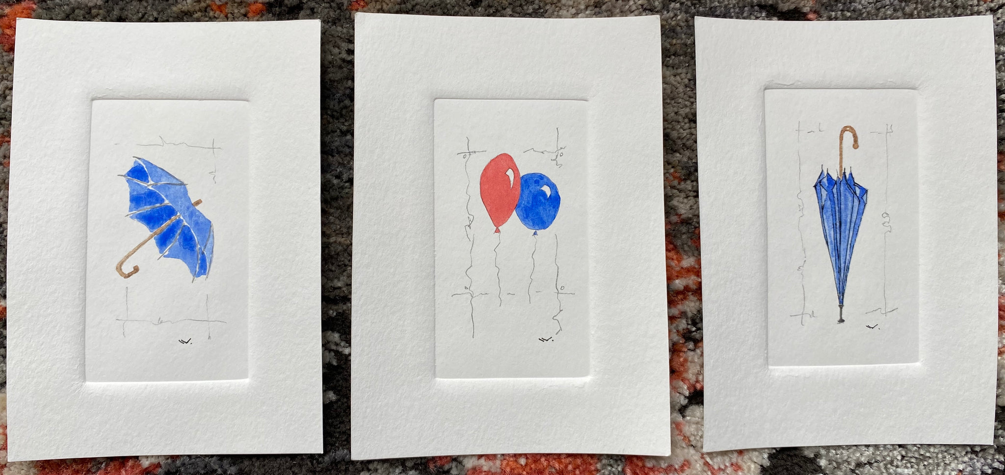Embossed Watercolour Series