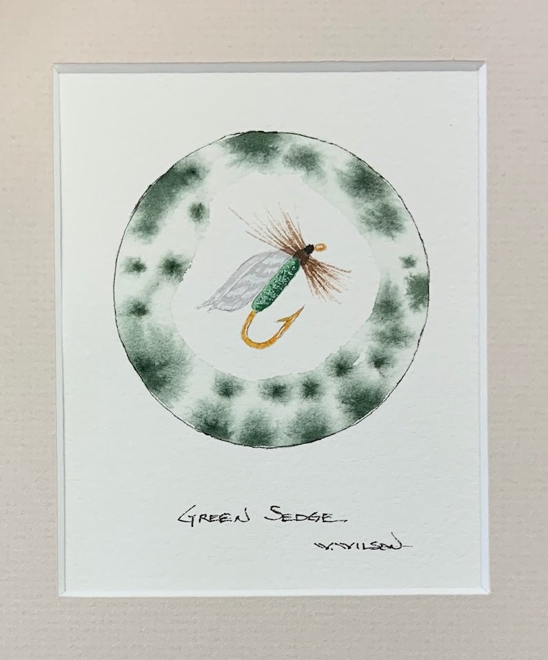 Green Sedge 4”w X 5”h