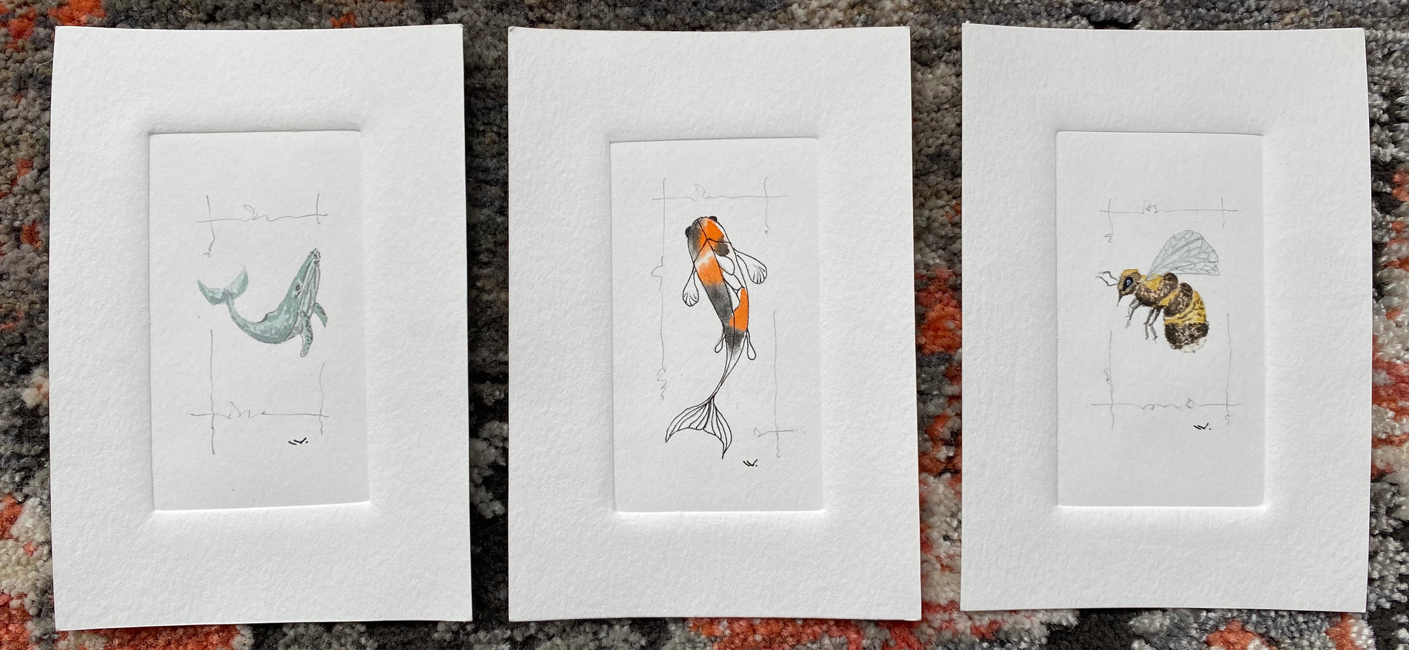 Embossed Watercolour Series