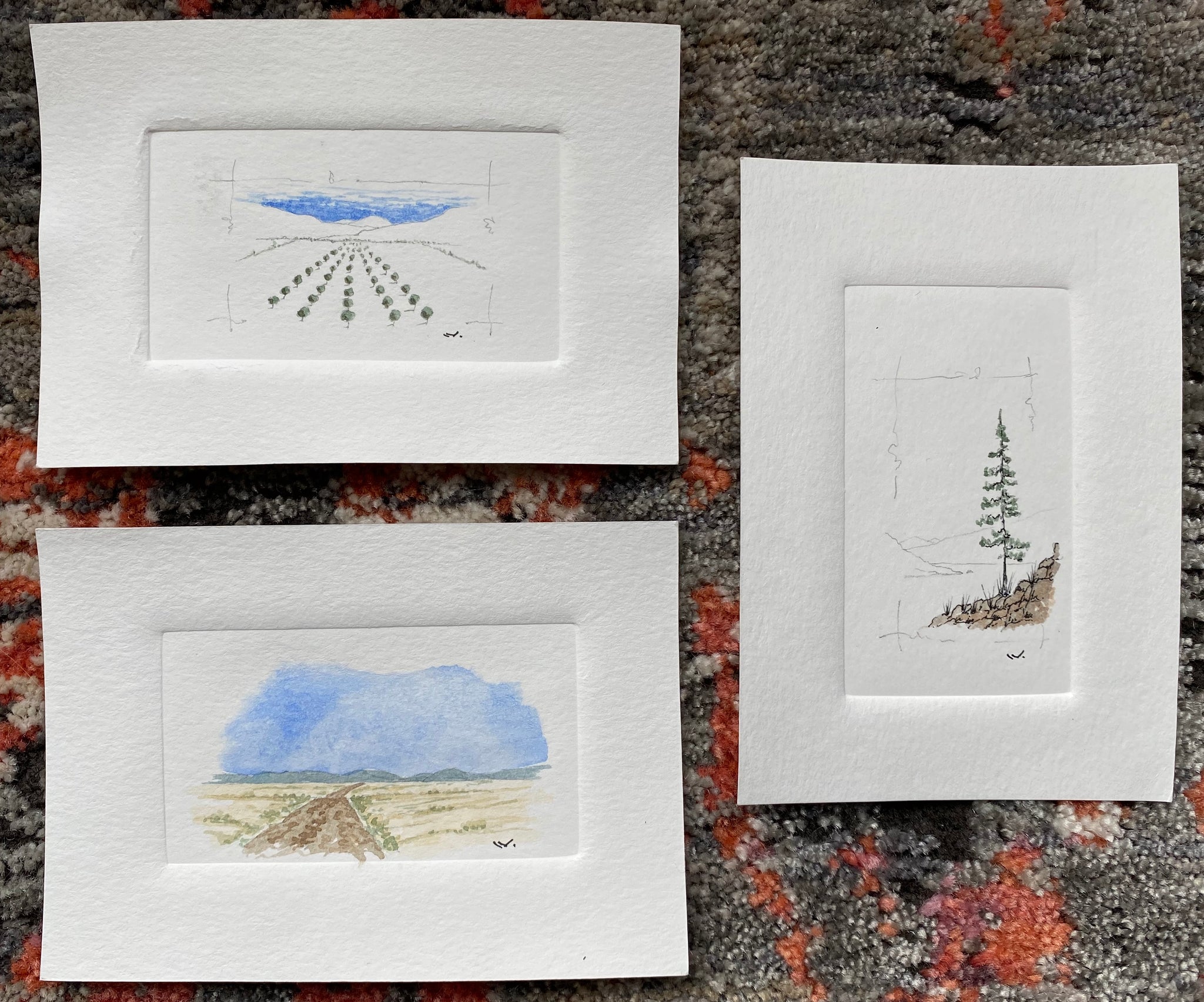 Embossed Watercolour Serie