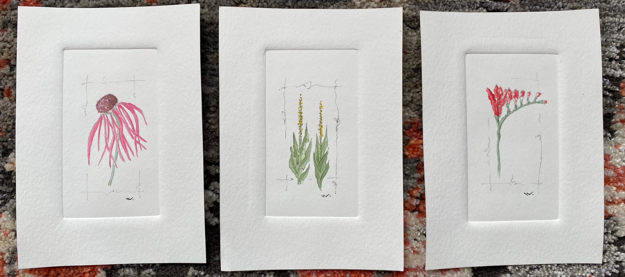 Embossed Watercolour Series