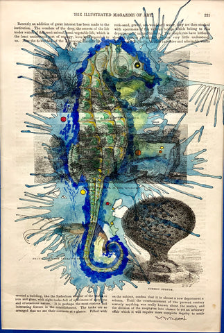 Seahorse 8”w X 12”h