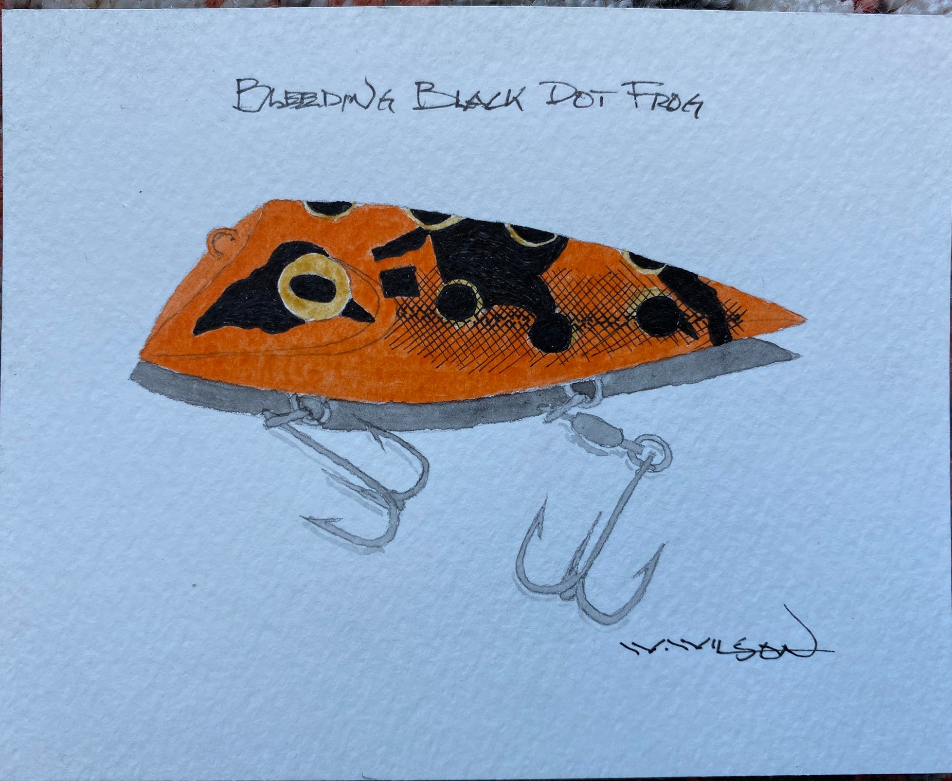 Lyman Lures - new design release - Bleeding Black Dot Frog