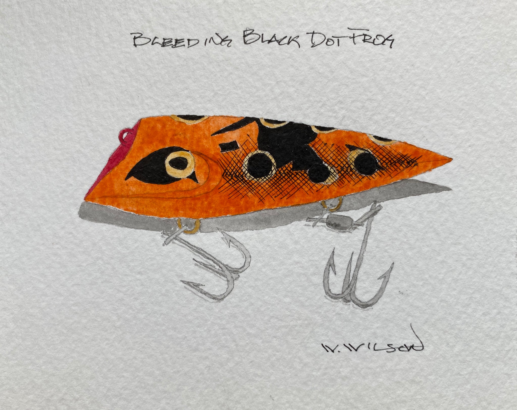 Lyman Lures - new design release - Bleeding Black Dot Frog