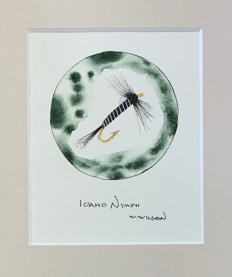 Idaho Nymph 4”w X 5”h