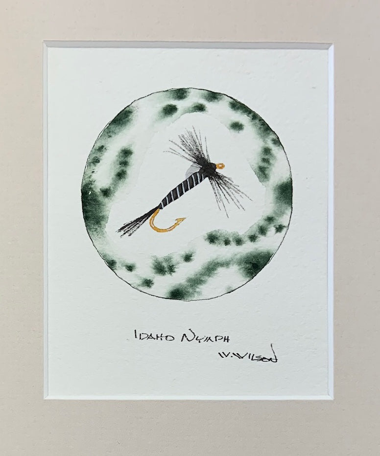 Idaho Nymph 4”w X 5”h